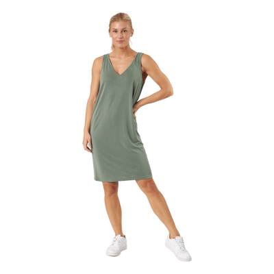 Vmfilli V-neck Sl Knee Dress N Laurel Wreath