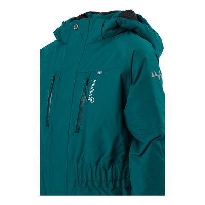 Penguin Snowsuit Kids Emerald Green