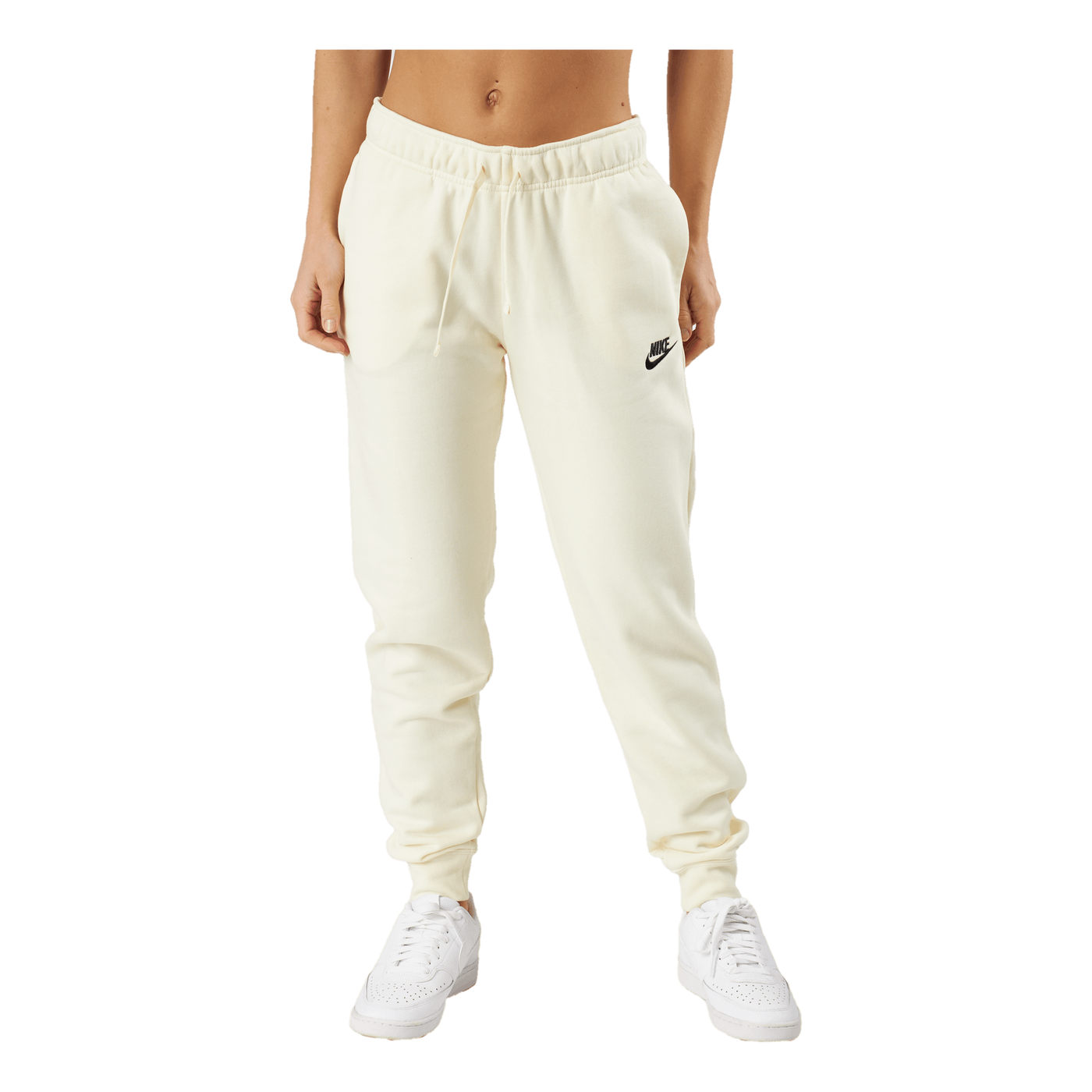 Sportswear Club Fleece Women's Mid-Rise Joggers COCONUT MILK/BLACK