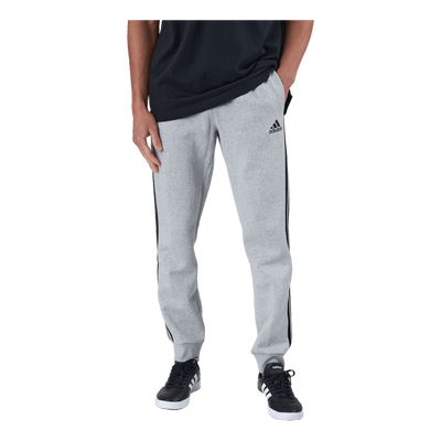 Essentials Fleece Tapered Cuff 3-Stripes Joggers Medium Grey Heather