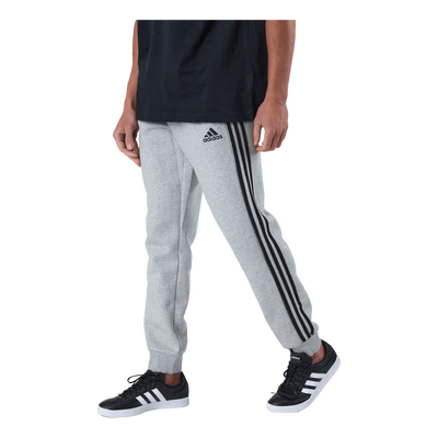 Essentials Fleece Tapered Cuff 3-Stripes Joggers Medium Grey Heather