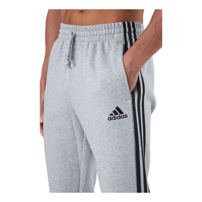 Essentials Fleece Tapered Cuff 3-Stripes Joggers Medium Grey Heather