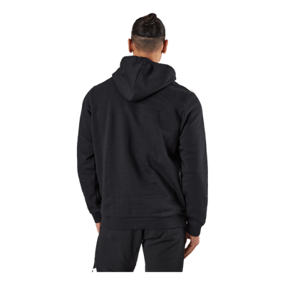 Essentials Fleece 3-Stripes Hoodie Black