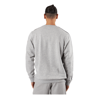 Essentials Fleece 3-Stripes Sweatshirt Medium Grey Heather