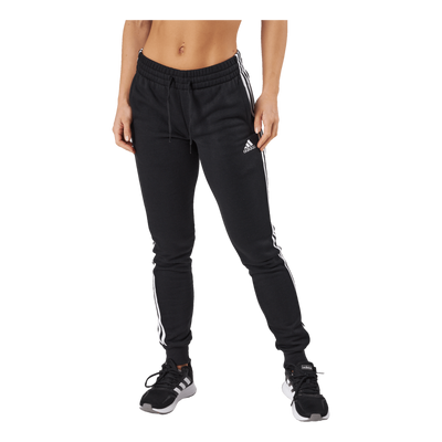 Essentials Fleece 3-Stripes Joggers Black