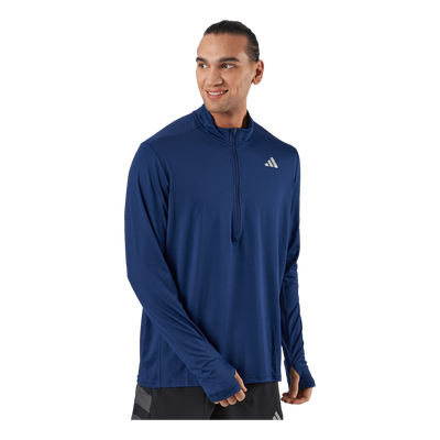 Own the Run 1/2 Zip Long-Sleeve Top Dark Blue