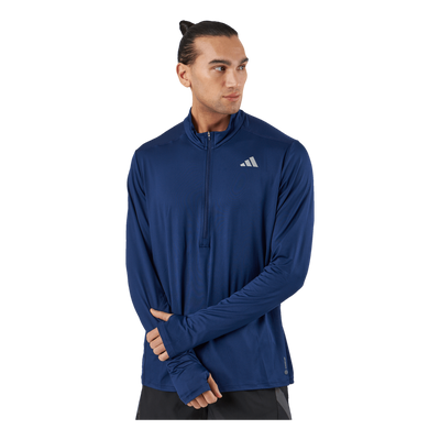 Own the Run 1/2 Zip Long-Sleeve Top Dark Blue