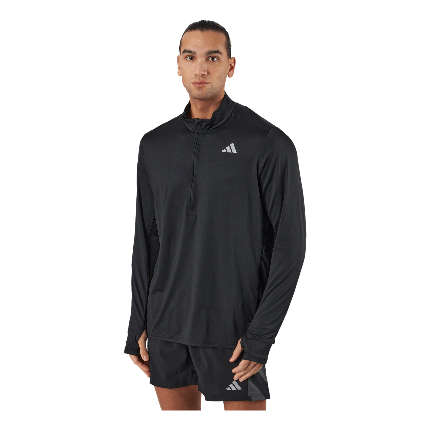 Own the Run 1/2 Zip Long-Sleeve Top Black