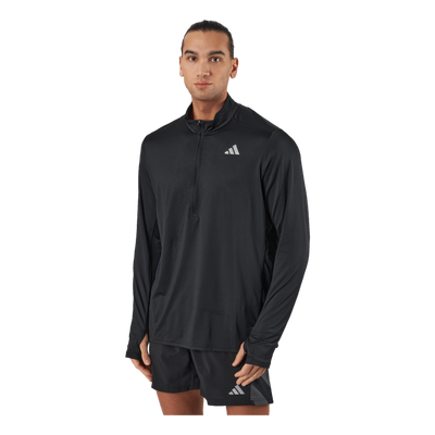 Own the Run 1/2 Zip Long-Sleeve Top Black