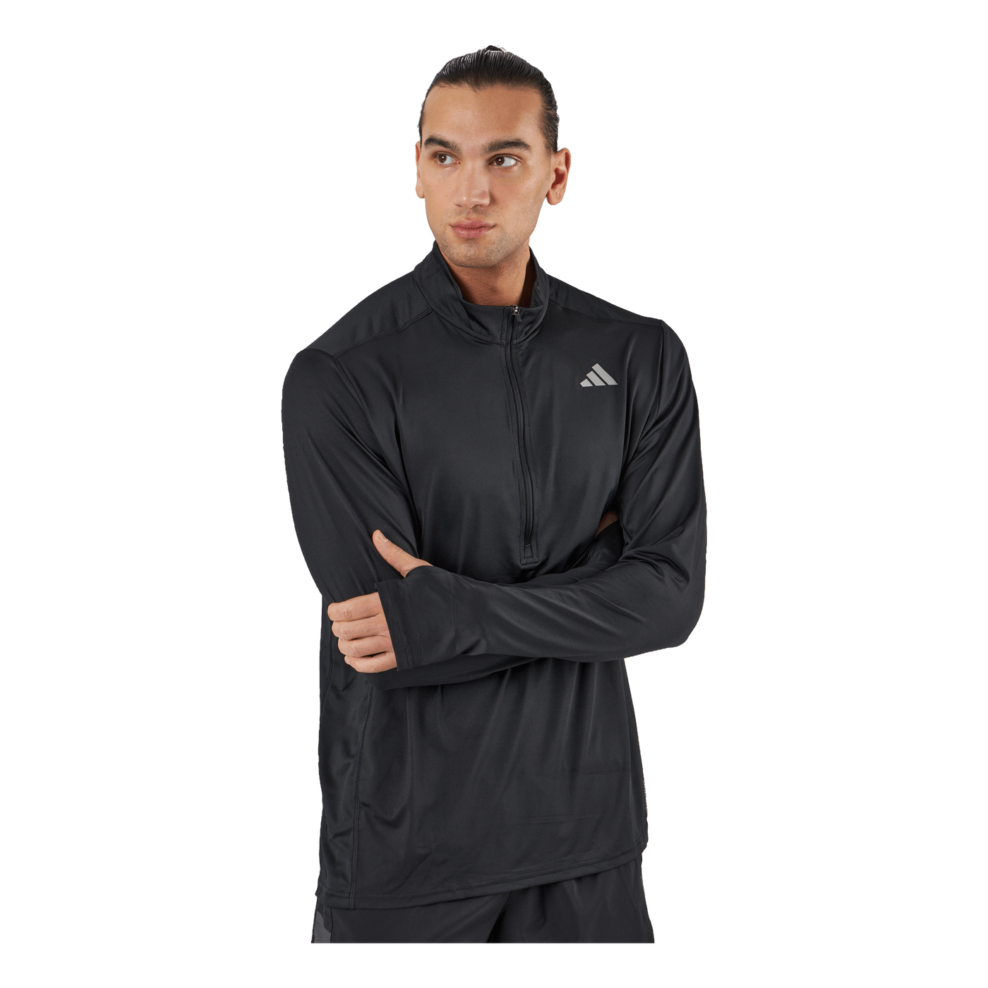 Own the Run 1/2 Zip Long-Sleeve Top Black