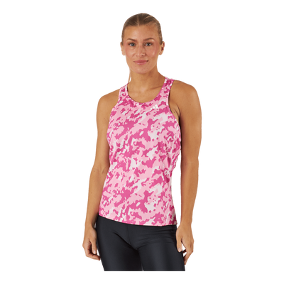 Own the Run Camo Running Tank Top Clear Pink