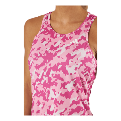 Own the Run Camo Running Tank Top Clear Pink