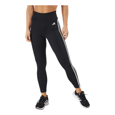 Train Essentials 3-Stripes High-Waisted 7/8 Leggings Black