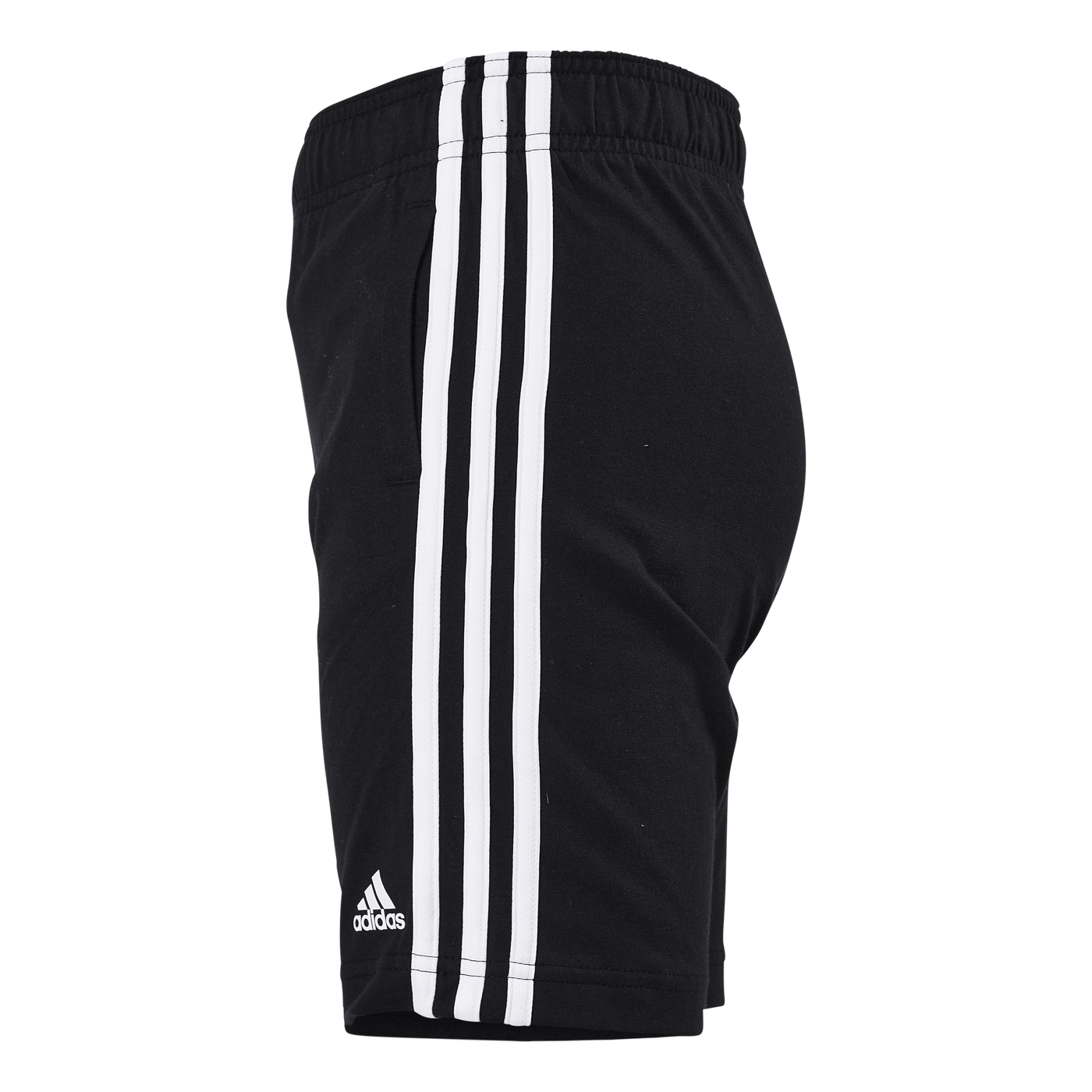 Essentials 3-Stripes Knit Shorts Black