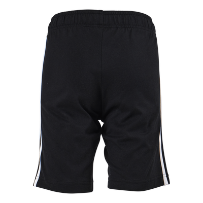 Essentials 3-Stripes Knit Shorts Black