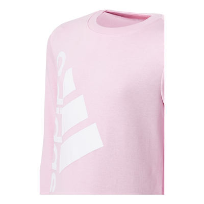 Badge of Sport Logo Crewneck Sweatshirt Clear Pink