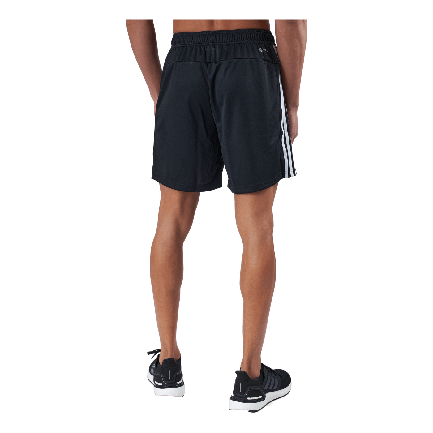 Train Essentials Piqué 3-Stripes Training Shorts Black