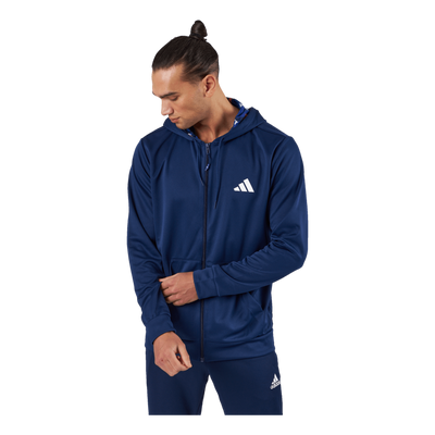 Train Essentials Seasonal Training Full-Zip Jacket Dark Blue