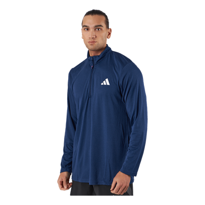 Train Essentials Seasonal Training 1/4-Zip Long Sleeve Sweatshirt Dark Blue