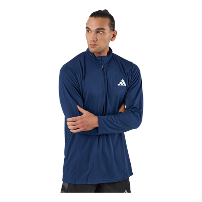 Train Essentials Seasonal Training 1/4-Zip Long Sleeve Sweatshirt Dark Blue