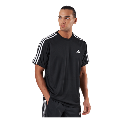 Train Essentials 3-Stripes Training T-Shirt Black