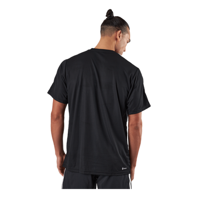 Train Essentials 3-Stripes Training T-Shirt Black