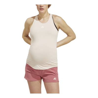 AEROREADY Train Essentials Slim-Fit Tank Top (Maternity) Wonqua/White