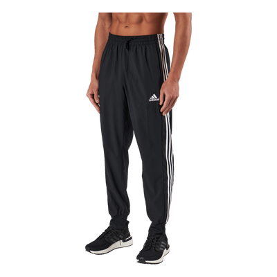 AEROREADY Essentials Tapered Cuff Woven 3-Stripes Joggers Black