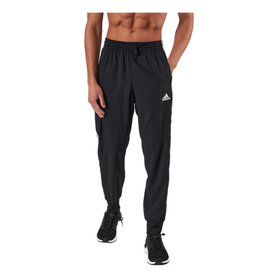 AEROREADY Essentials Tapered Cuff Woven 3-Stripes Joggers Black