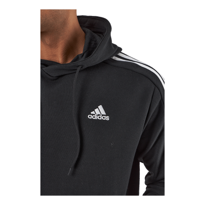 Essentials French Terry 3-Stripes Hoodie Black