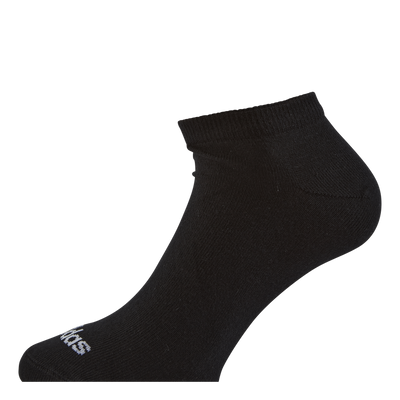 Thin Linear Low-Cut Socks 3 Pairs Black