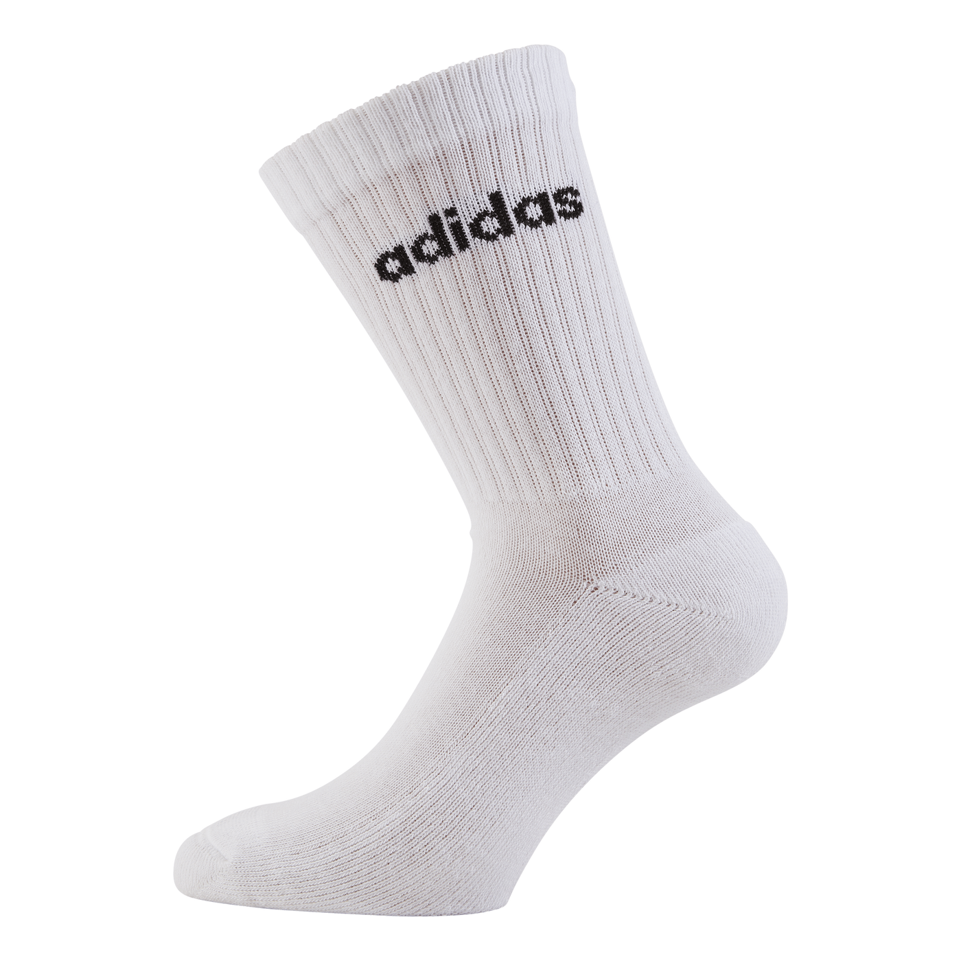 Linear Crew Cushioned Socks 3 Pairs Medium Grey Heather / White / Black