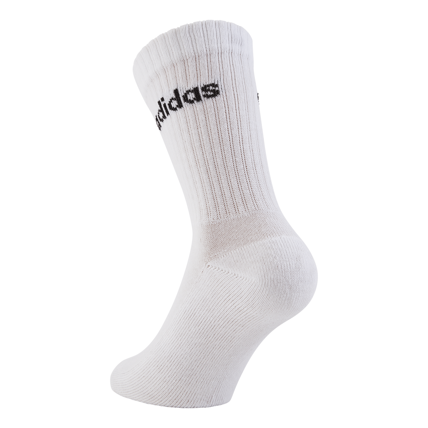 Linear Crew Cushioned Socks 3 Pairs Medium Grey Heather / White / Black