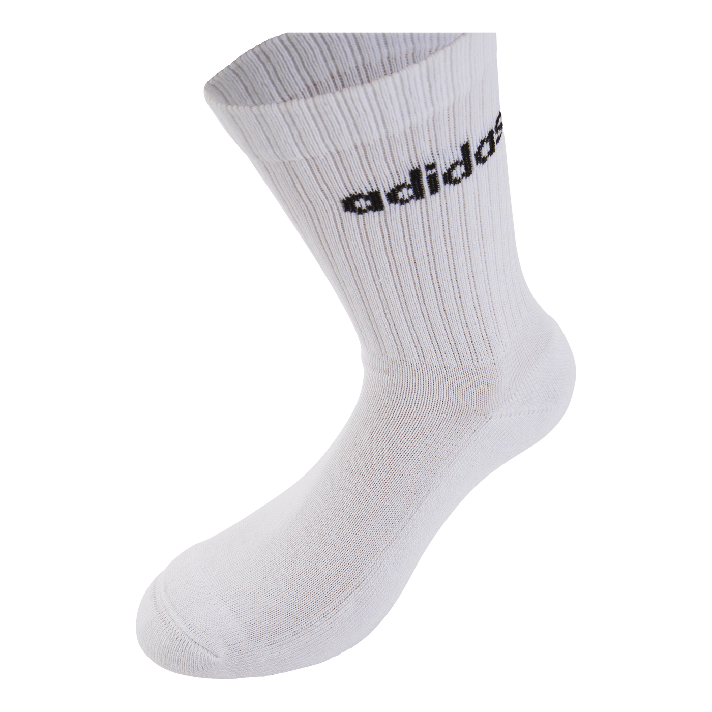 Linear Crew Cushioned Socks 3 Pairs Medium Grey Heather / White / Black