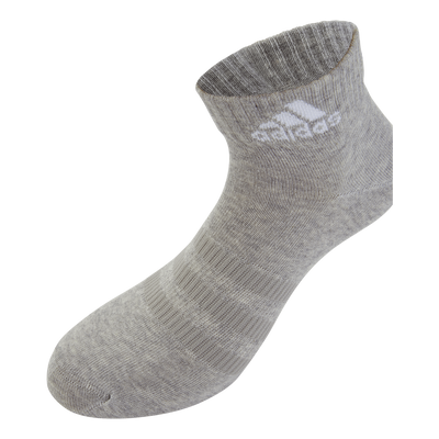 Thin and Light Sportswear Ankle Socks 6 Pairs Medium Grey Heather