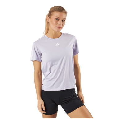 AEROREADY Train Essentials 3-Stripes T-Shirt Sildaw/White