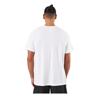 Essentials Single Jersey Linear Embroidered Logo T-Shirt White