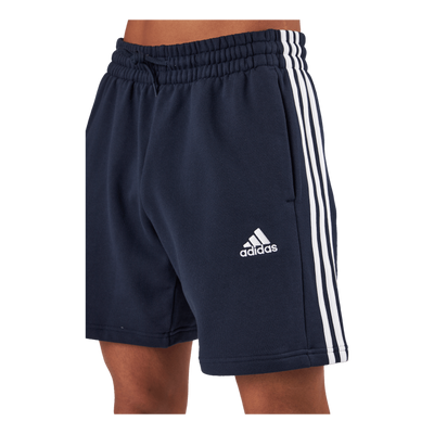 Essentials French Terry 3-Stripes Shorts Legend Ink