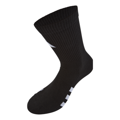 Performance Light Crew Socks 3 Pairs Black