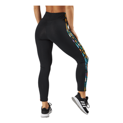 Essentials 3-Stripes High-Waisted Single Jersey Leggings Black