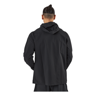 Performance Woven Zip-Up Jacket Black