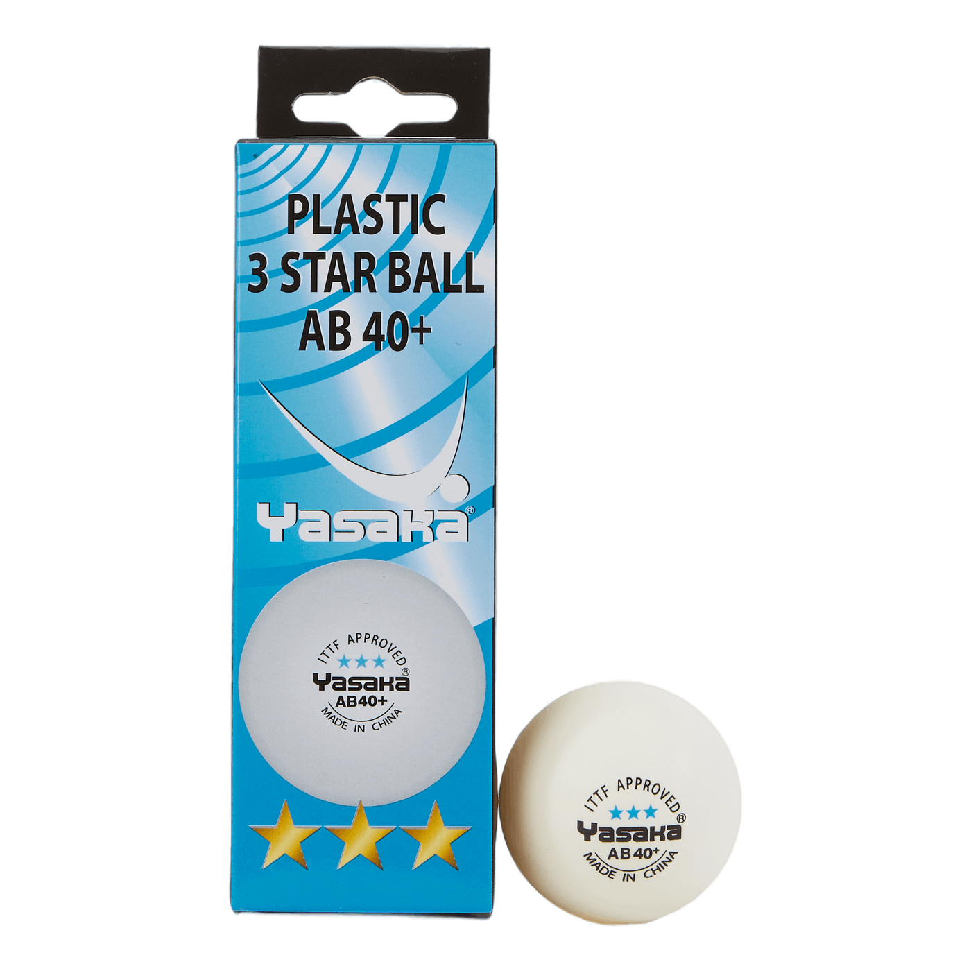 Yasaka Xxx Ab 40+ 3-pack White