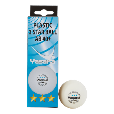 Yasaka Xxx Ab 40+ 3-pack White