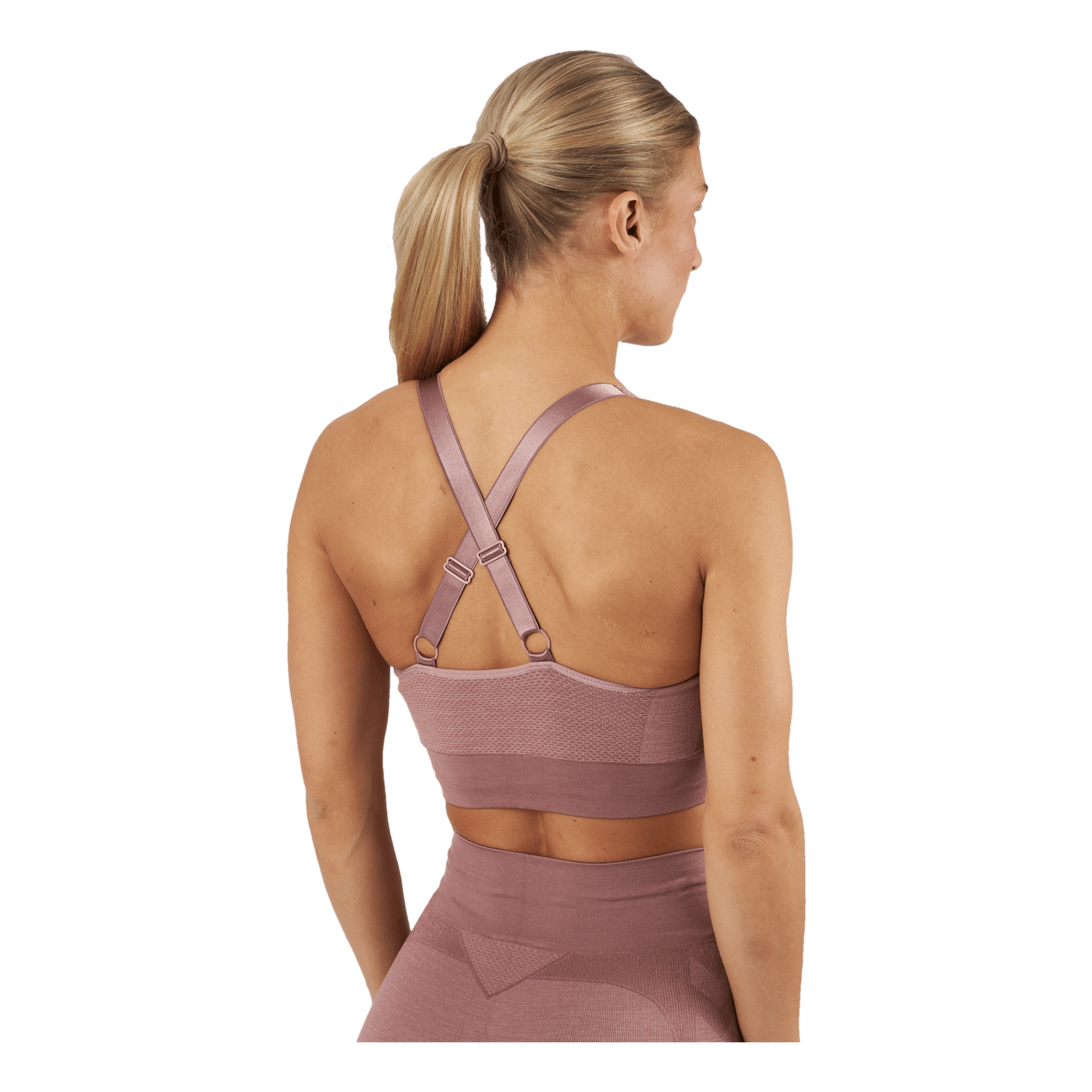 Hmlclea Seamless Sports Top Woodrose/rose Taupe Melange