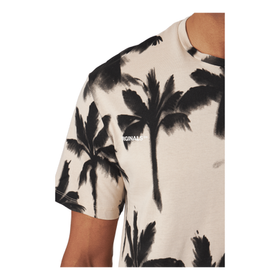 Palm Tree Print T-shirt White