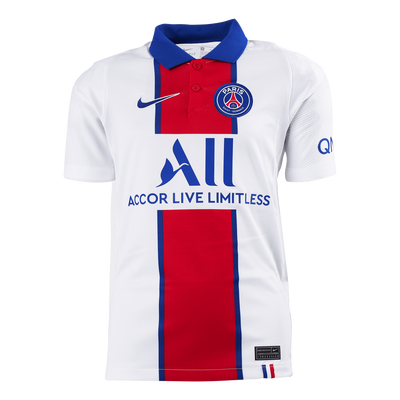 Psg Away Shirt 20/21 Kids White