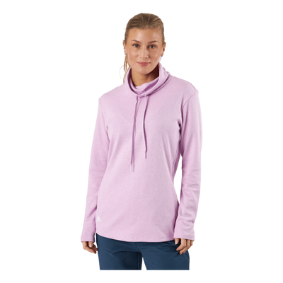 Mélange High Mock Golf Pullover Bliss Lilac Mel