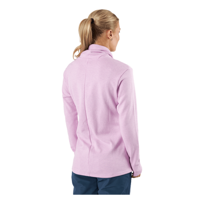 Mélange High Mock Golf Pullover Bliss Lilac Mel