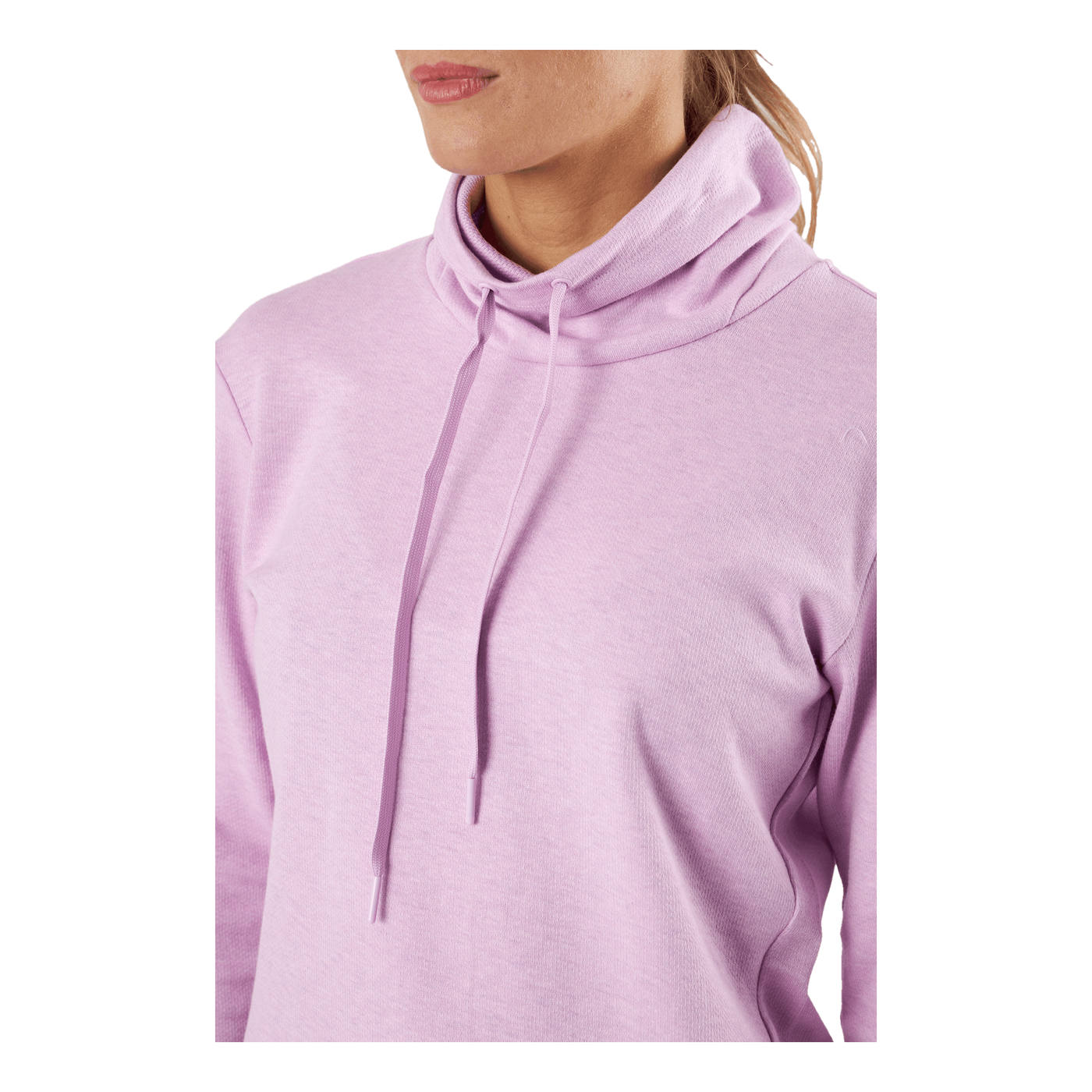 Mélange High Mock Golf Pullover Bliss Lilac Mel