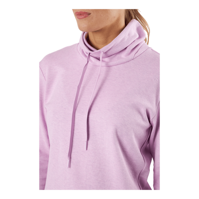 Mélange High Mock Golf Pullover Bliss Lilac Mel